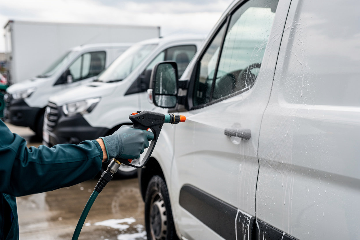 Smirle car wash fleet washing services for multiple commercial vehicles in Gatineau